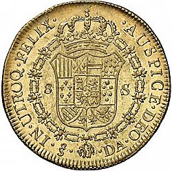 Large Reverse for 8 Escudos 1792 coin