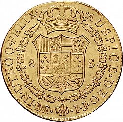 Large Reverse for 8 Escudos 1792 coin