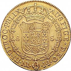 Large Reverse for 8 Escudos 1802 coin