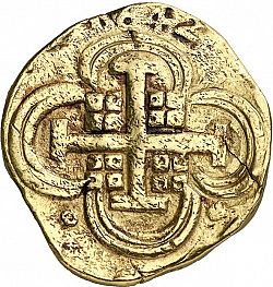 Large Reverse for 8 Escudos 1642 coin
