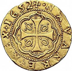 Large Reverse for 8 Escudos 1652 coin