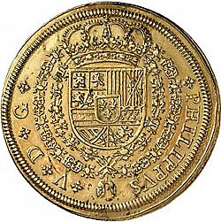 Large Obverse for 8 Escudos 1708 coin