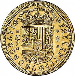 Large Obverse for 8 Escudos 1710 coin