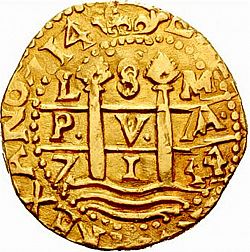 Large Obverse for 8 Escudos 1714 coin