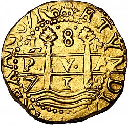 Large Obverse for 8 Escudos 1715 coin