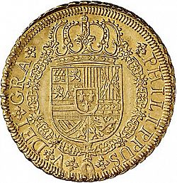 Large Obverse for 8 Escudos 1729 coin