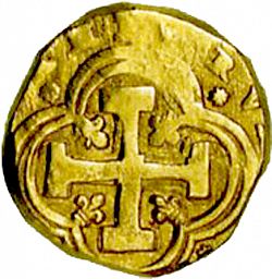 Large Reverse for 8 Escudos 1703 coin