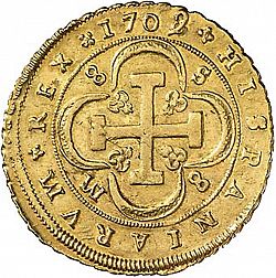 Large Reverse for 8 Escudos 1709 coin
