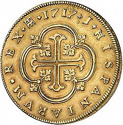 Large Reverse for 8 Escudos 1717 coin