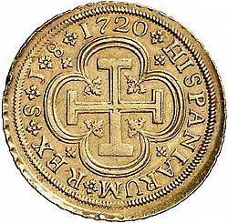 Large Reverse for 8 Escudos 1720 coin