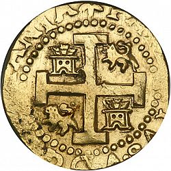 Large Reverse for 8 Escudos 1720 coin