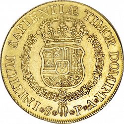 Large Reverse for 8 Escudos 1736 coin