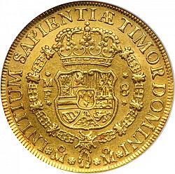 Large Reverse for 8 Escudos 1738 coin