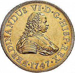 Large Obverse for 8 Escudos 1747 coin