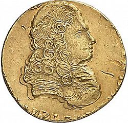 Large Obverse for 8 Escudos 1750 coin