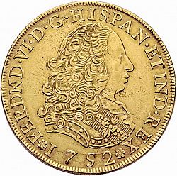 Large Obverse for 8 Escudos 1752 coin