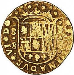 Large Obverse for 8 Escudos 1752 coin