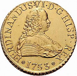 Large Obverse for 8 Escudos 1753 coin