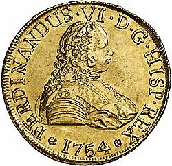 Large Obverse for 8 Escudos 1754 coin