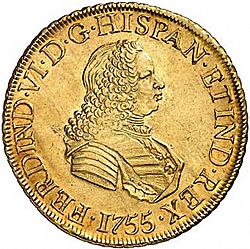 Large Obverse for 8 Escudos 1755 coin