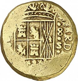 Large Obverse for 8 Escudos 1756 coin