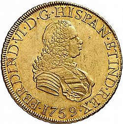 Large Obverse for 8 Escudos 1759 coin