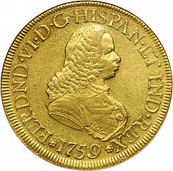 Large Obverse for 8 Escudos 1759 coin