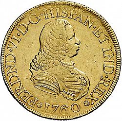 Large Obverse for 8 Escudos 1760 coin