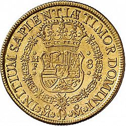 Large Reverse for 8 Escudos 1747 coin