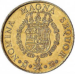 Large Reverse for 8 Escudos 1749 coin