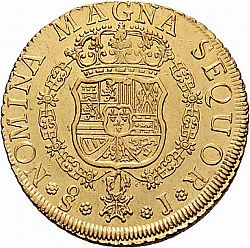 Large Reverse for 8 Escudos 1753 coin