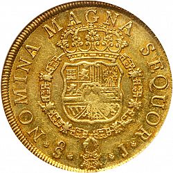 Large Reverse for 8 Escudos 1753 coin