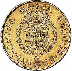 Large Reverse for 8 Escudos 1754 coin