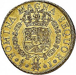 Large Reverse for 8 Escudos 1754 coin