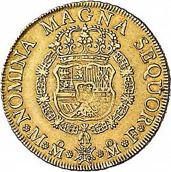 Large Reverse for 8 Escudos 1754 coin