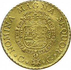 Large Reverse for 8 Escudos 1755 coin