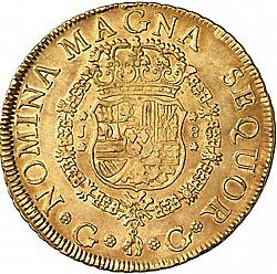 Large Reverse for 8 Escudos 1757 coin