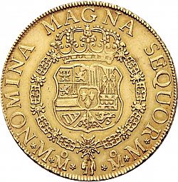 Large Reverse for 8 Escudos 1757 coin