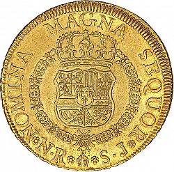 Large Reverse for 8 Escudos 1757 coin