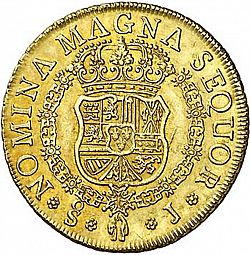 Large Reverse for 8 Escudos 1758 coin