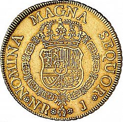 Large Reverse for 8 Escudos 1758 coin