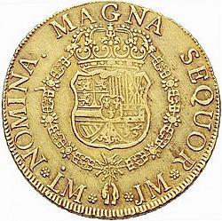 Large Reverse for 8 Escudos 1760 coin