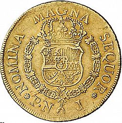 Large Reverse for 8 Escudos 1760 coin