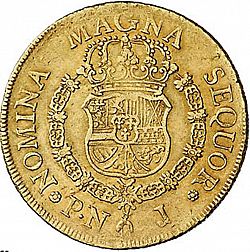 Large Reverse for 8 Escudos 1760 coin