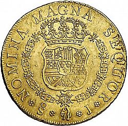 Large Reverse for 8 Escudos 1760 coin