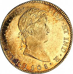 Large Obverse for 8 Escudos 1808 coin