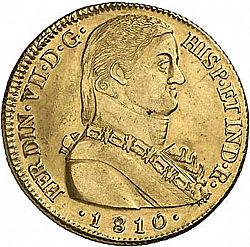 Large Obverse for 8 Escudos 1810 coin