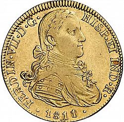 Large Obverse for 8 Escudos 1811 coin