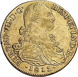 Large Obverse for 8 Escudos 1811 coin