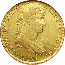 Large Obverse for 8 Escudos 1812 coin